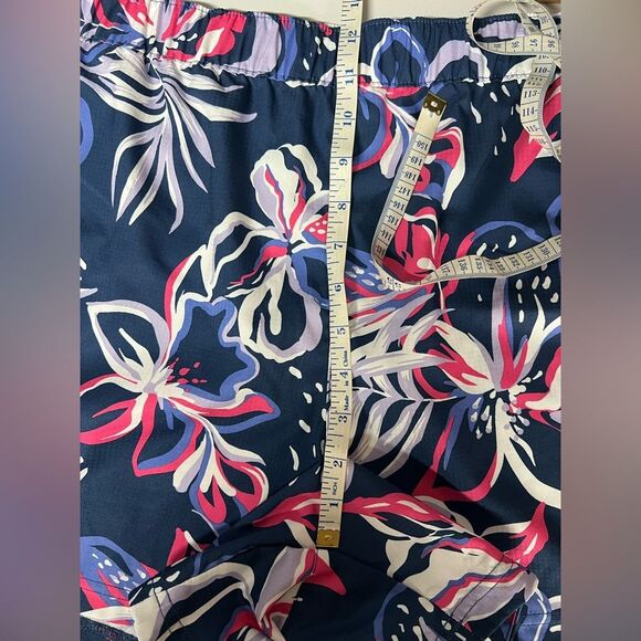 Columbia PFG Tamiami Navy Pink Floral Quick Dry Active Shorts Womens XXL - Picture 9 of 10